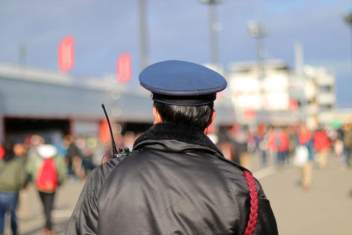イベント会場での警備風景